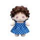 Blue Polka Dot Dress PP Cotton Doll Customized Naked Baby Plush Toy Girl Star Support Doll