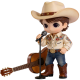 Cowboy Singer Action Figure Anime Ornament Home Decor Desktop Dolls Model Unisex