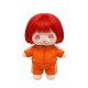 20cm Orange Tracksuit PP Cotton Doll Customized Naked Baby Plush Toy Girl Star Support Doll